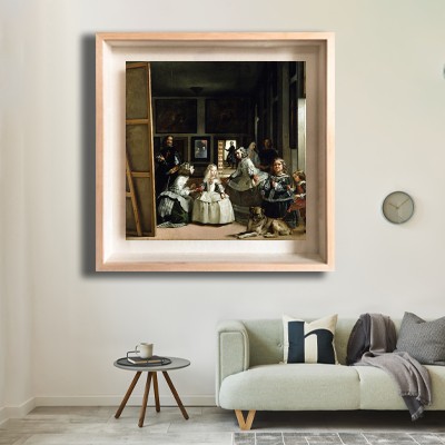 디에고 벨라스케스 시녀들 (Las Meninas) 밝은 거실 벽면에 어울리는 명화액자 인테리어 이미지