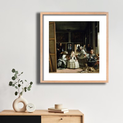 디에고 벨라스케스 시녀들 (Las Meninas) 식물 장식과 함께 어울리는 명화액자 인테리어 이미지