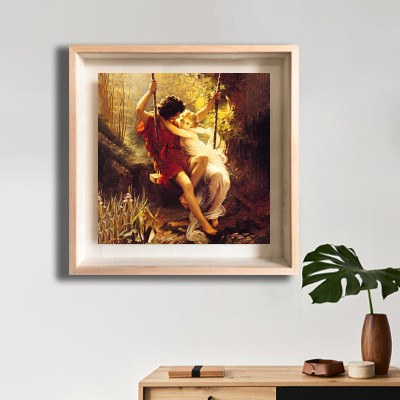 피에르 오거스트 코트 봄, 1873 미니멀한 선반 공간에 배치한 명화액자 연출 이미지