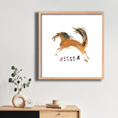 말띠 식물 장식과 함께 어울리는 인테리어액자 이미지